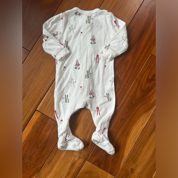 EUC. Petit Lem 3 Months. Holiday Pajamas Footed. - Picture 4 of 4